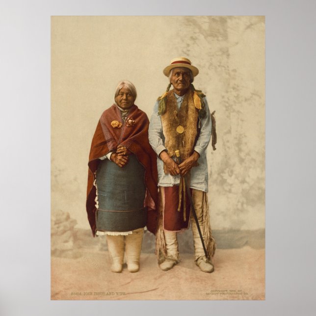 Native American Couple, 1899 Poster (Framsidan)