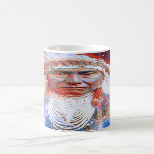 Native American Crazy Horse Kaffemugg (Center)