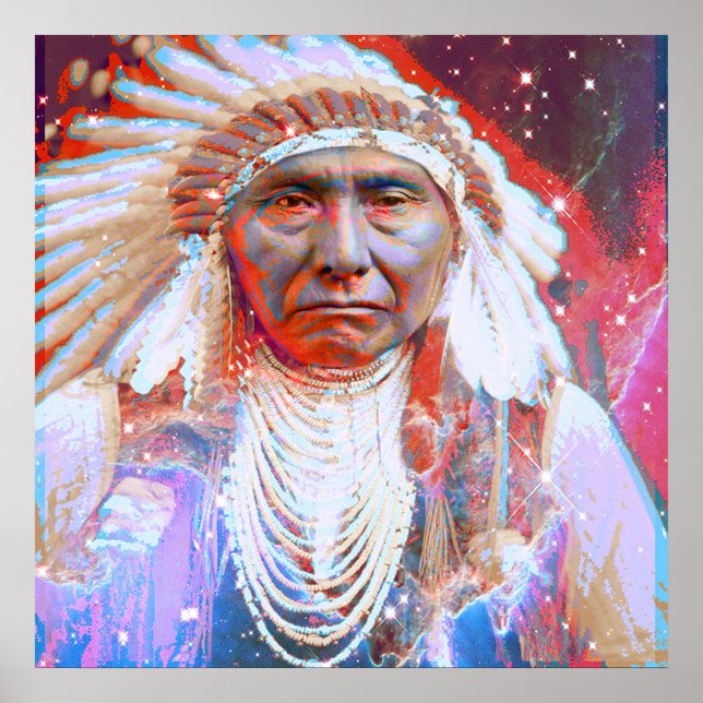 Native American Crazy Horse Poster (Framsidan)