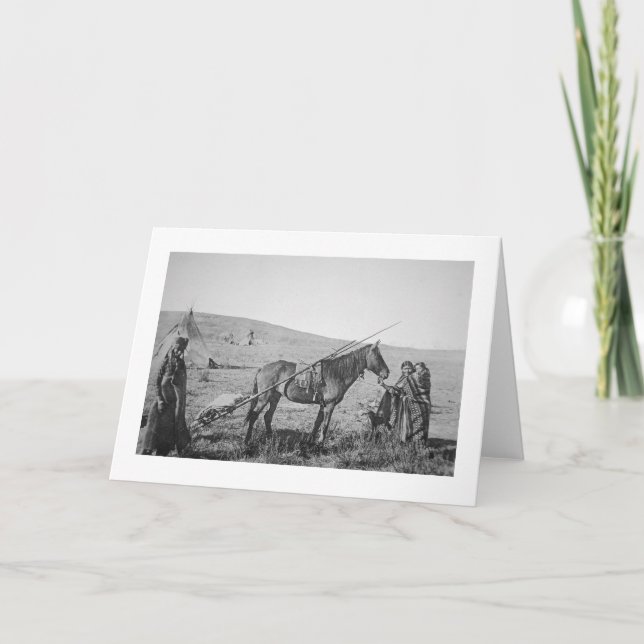 Native American Cree People of Western Canada, c.1 Kort (Framsida)