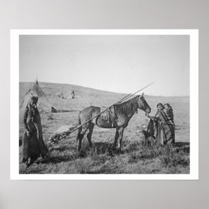 Native American Cree People of Western Canada, c.1 Poster