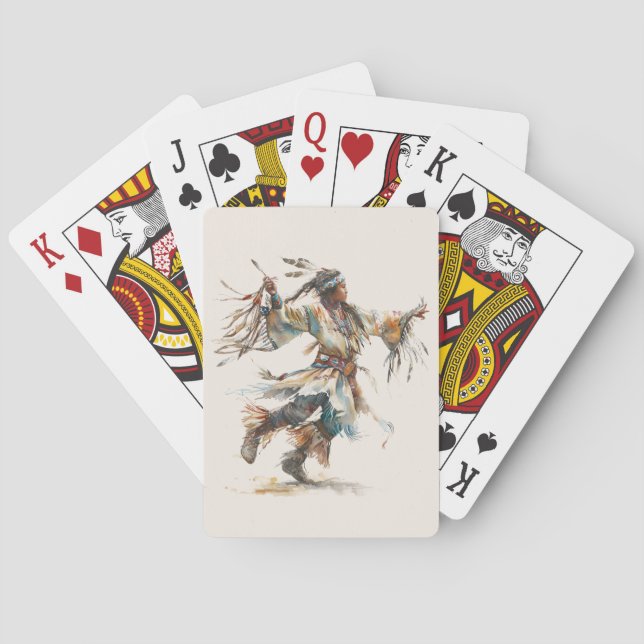 Native American Dancer Classic Playing Cards Casinokort (Baksidan)