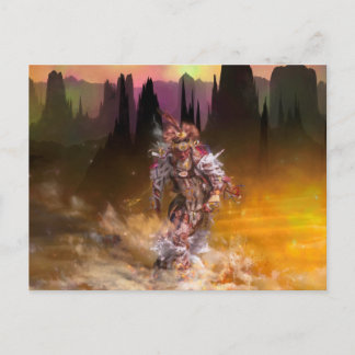 Native American Dancer ROLLING THUNDER Vykort