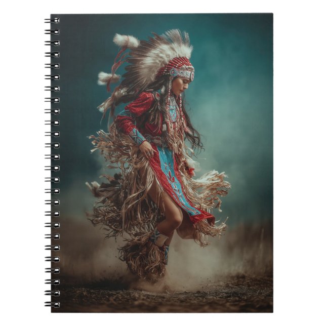Native American-dansare Notebook Anteckningsbok (Framsidan)
