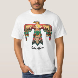 Native American Desert Thunderbird Editable namn T Shirt
