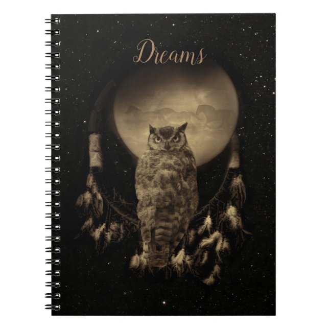 Native American Dream Journal Anteckningsbok (Framsidan)