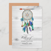 Native American Dreamcatcher Bohemian Bröllop