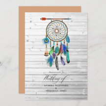 Native American Dreamcatcher Bohemian Bröllop