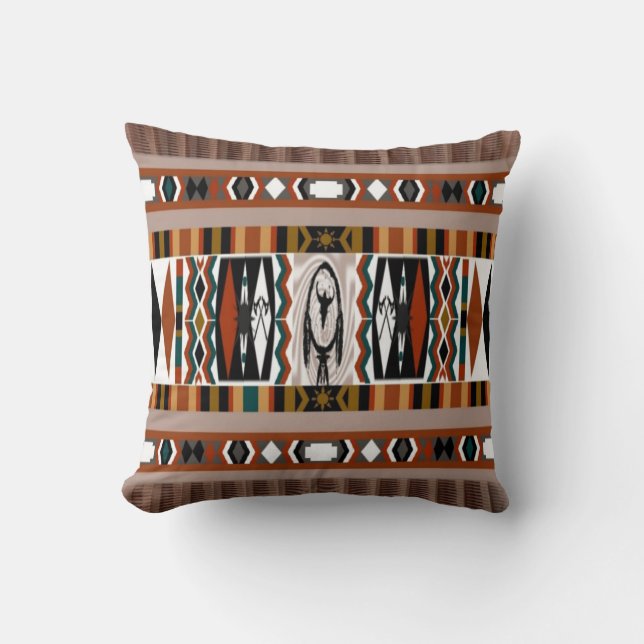 Native American Dreamcatcher Pillow Kudde (Framsida)