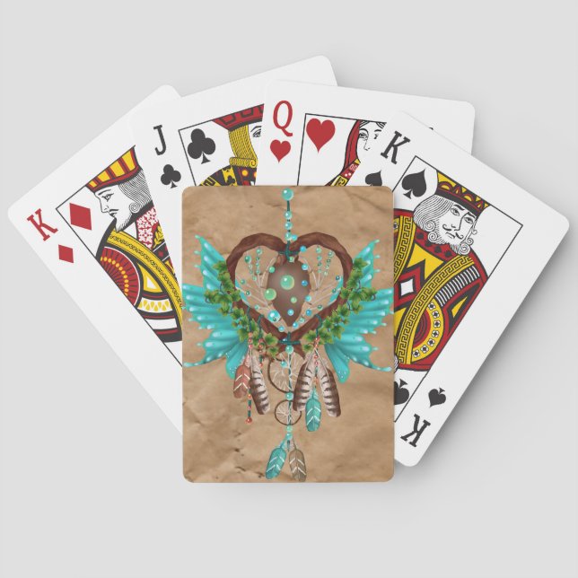 Native American Dreamcatcher Playing Cards Casinokort (Baksidan)
