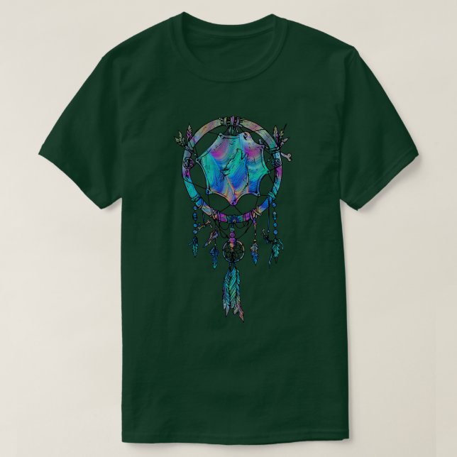 Native American Dreamcatcher Psychedelic Varg Gift T Shirt (Design framsida)