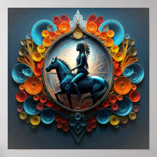 Native American Dreamscape Poster