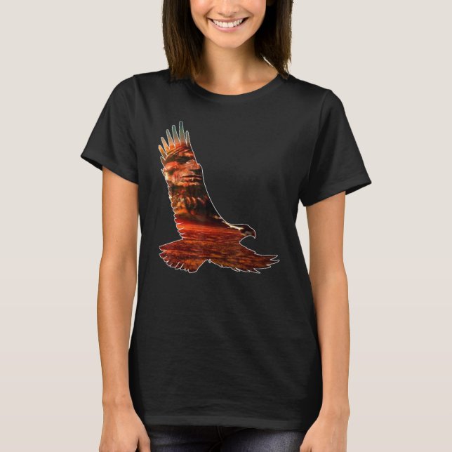 Native American Eagle T Shirt (Framsida)