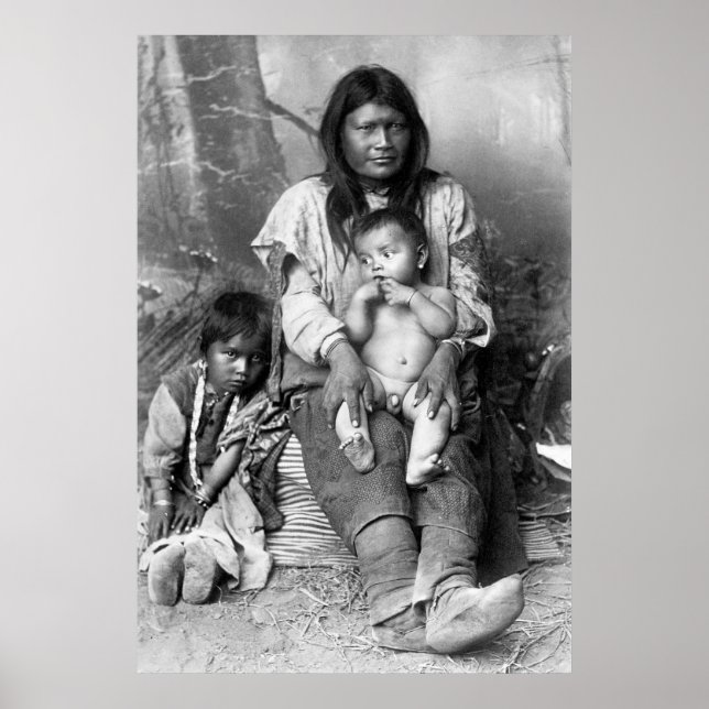 Native American Family, 1916 Poster (Framsidan)
