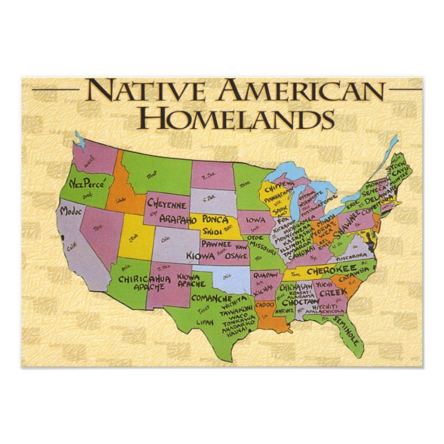 Native American Fototryck (Framsidan)