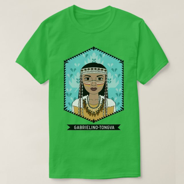 Native American Gabrielino Tongva Tribe  T Shirt (Design framsida)