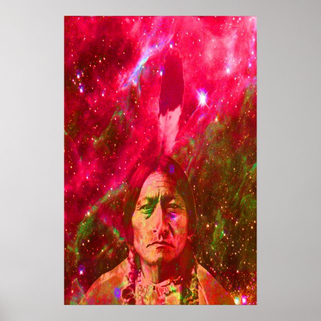 Native American Ghost of Sitta Bull Poster (Framsidan)