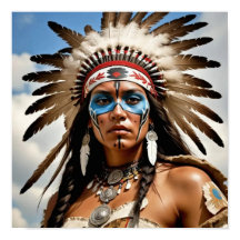 Native American Girl-krigare