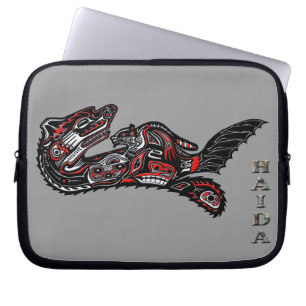 Native American Haida Otter Art Laptop sleeve