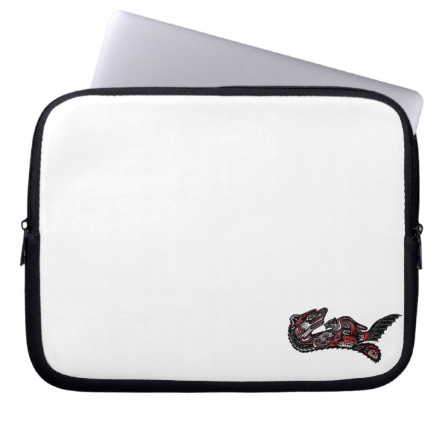 Native American Haida Otter Art Laptop sleeve (Framsidan)
