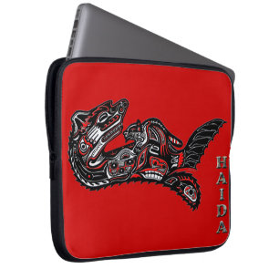 Native American Haida Otter Art Laptop sleeve