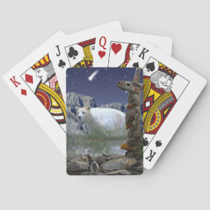 Native American Haida Totem Pole Card Deck Spelkort