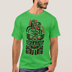 Native American Haida Varg Horse Bird Art T Shirt