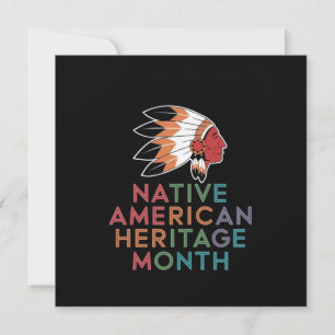 Native American Heritage Monde Honoring Culture Inbjudningar