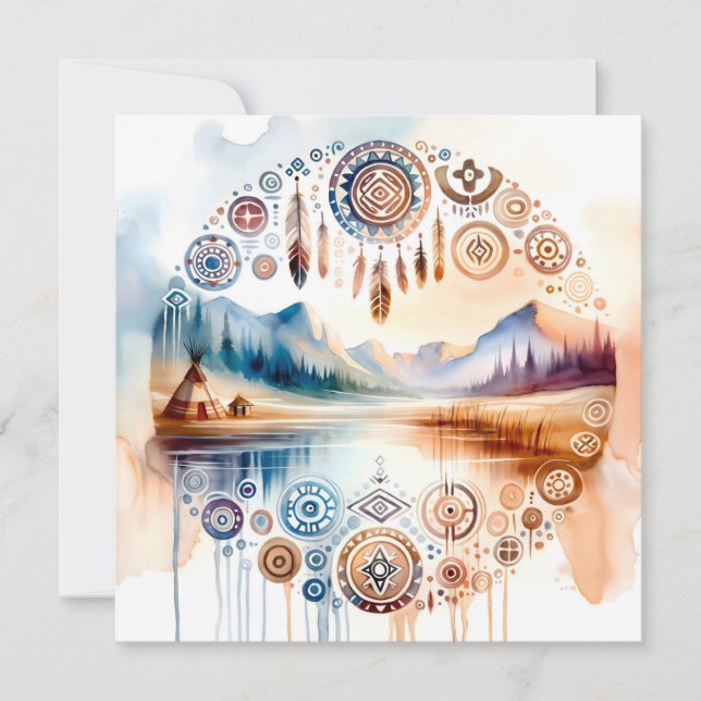 Native American Heritage Month Inbjudningar (Framsida)