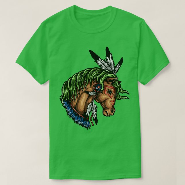 Native American Horse 1 T Shirt (Design framsida)