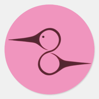 Native American Hummingbird Symbol Runt Klistermärke