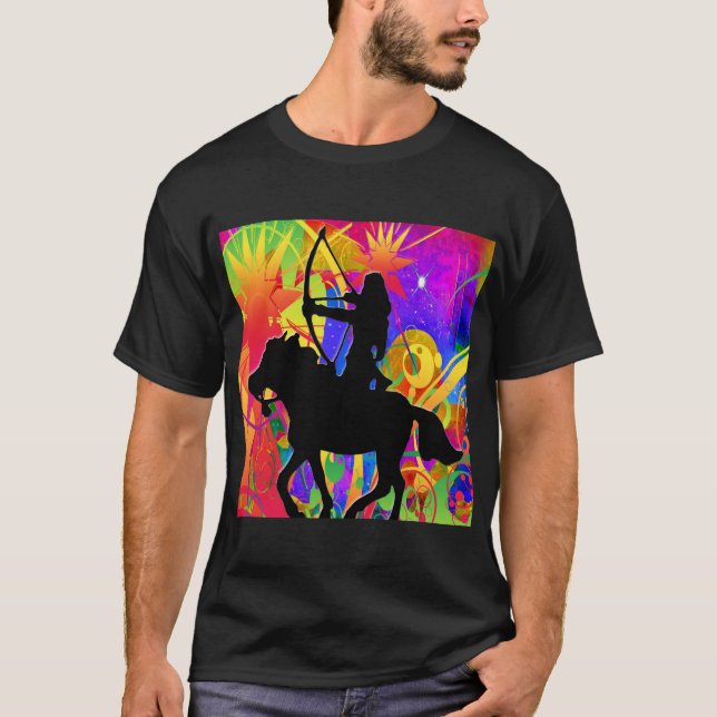 Native American Hunter T Shirt (Framsida)