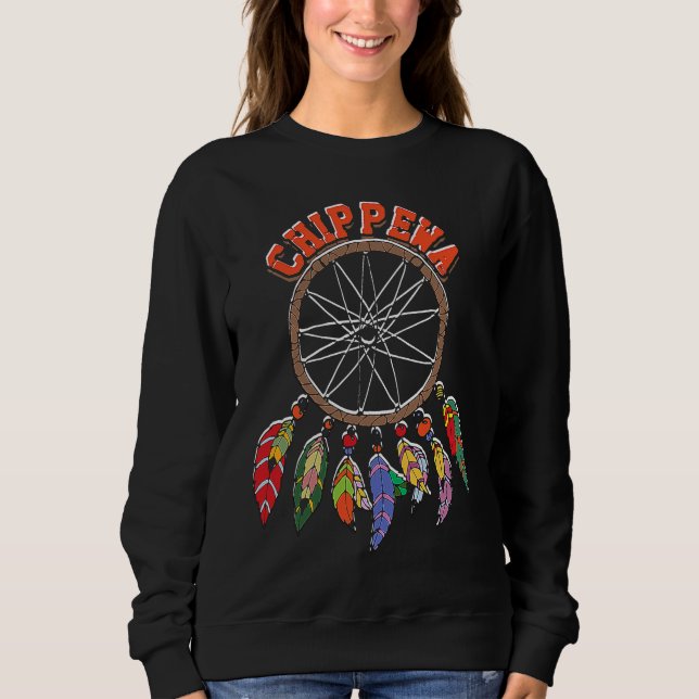 Native american indian dreamcatcher  Feathered Boh T Shirt (Framsida)