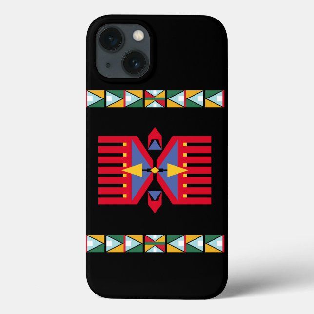 native american indian traditional textile motifs  (Baksida)