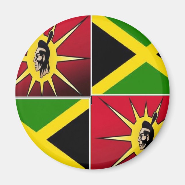 Native american-Jamaican Magnet (Framsidan)