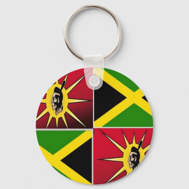 Native american-Jamaican Nyckelring (Framsida)