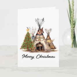 Native American julkort Inbjudan