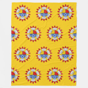 Native American KACHINA - TAWA Sol Mask 1 Fleecefilt