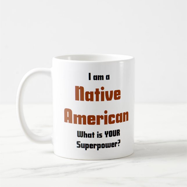 native american kaffemugg (Vänster)