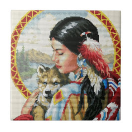 Native American Kakelplatta