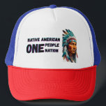 Native American Keps<br><div class="desc">En detaljerad och respektfull illustration som fångat kärnan i en inhemsk amerikansk äldre,  som återspeglar kulturarv och visdom</div>