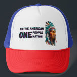 Native American Keps<br><div class="desc">En detaljerad och respektfull illustration som fångat kärnan i en inhemsk amerikansk äldre, som återspeglar kulturarv och visdom</div>