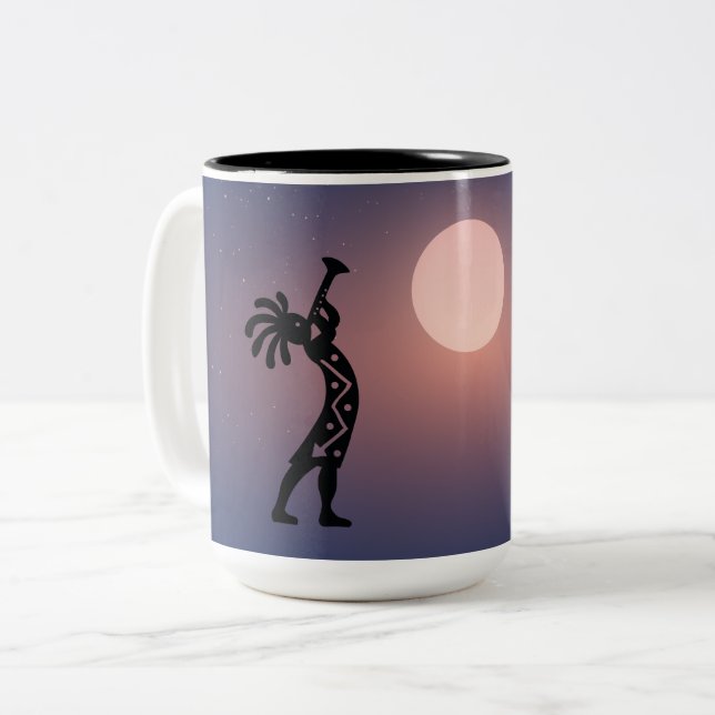 Native American Kokopelli Coffee Mugg (Framsida vänster)