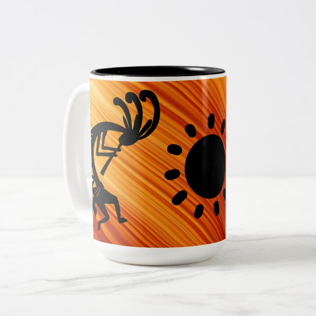 Native American Kokopelli Coffee Mugg (Framsida vänster)