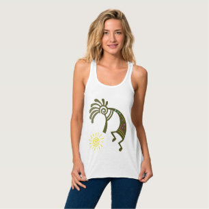 Native American Kokopelli Linne Med Racerback