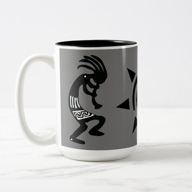 Native American Kokopelli Southwest Coffee Mugg (Vänster)