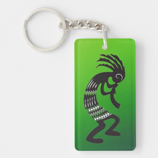 Native American Kokopelli Symbol Keychain (Framsidan)