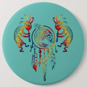 Native American Kokopelli Whale Dreamcatcher 1 Knapp