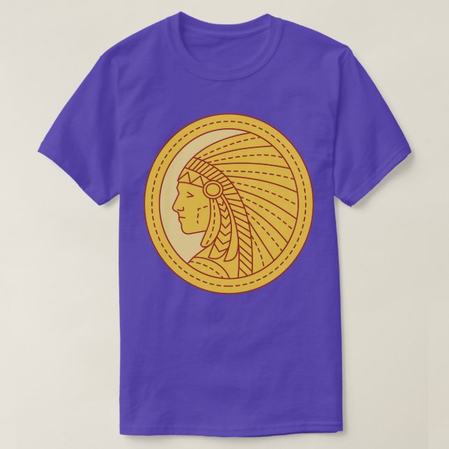 Native American Kusten Salish T Shirt (Design framsida)