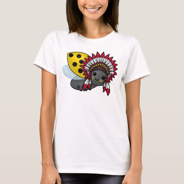 Native American Ladybug T-Shirt (Framsida)